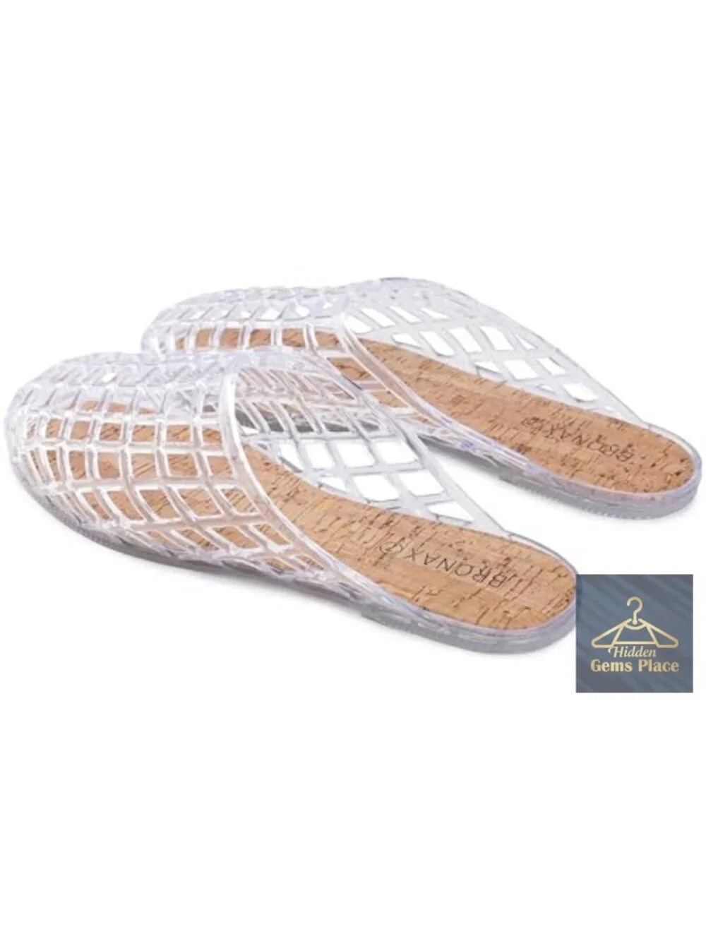 Jelly Slides Sandals Hollow Out Breathable Flats Slip-on Summer Beach Shoes